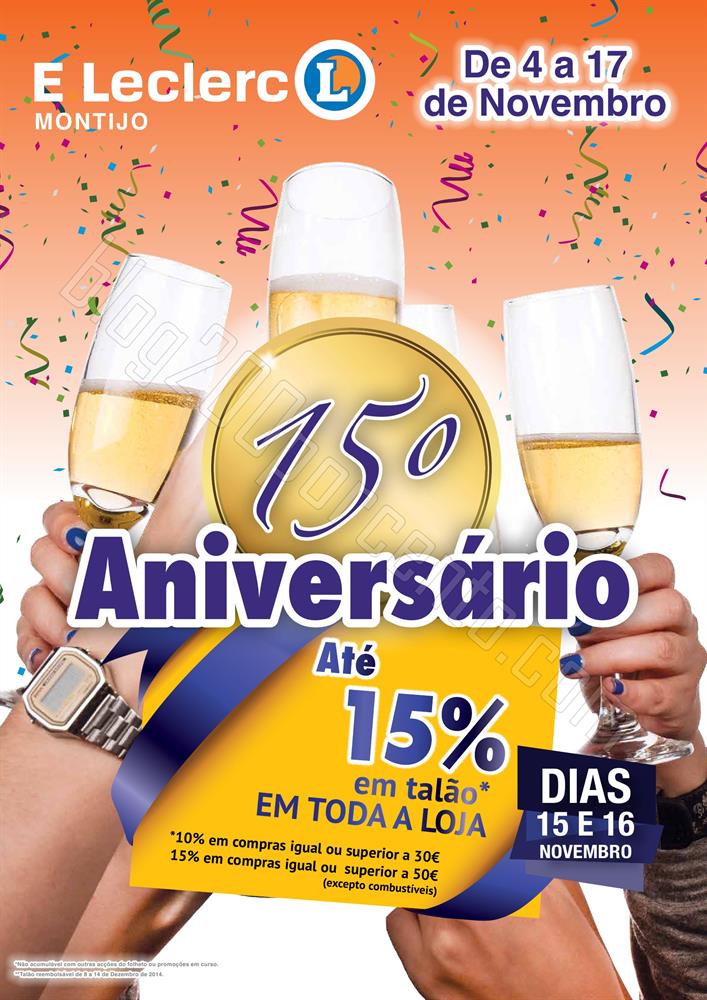 Antevisão Folheto E-LECLERC Montijo de 4 a 17 nov