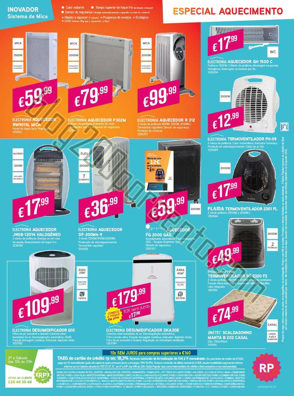 Antevisão Folheto RADIO POPULAR Promoções de 3 