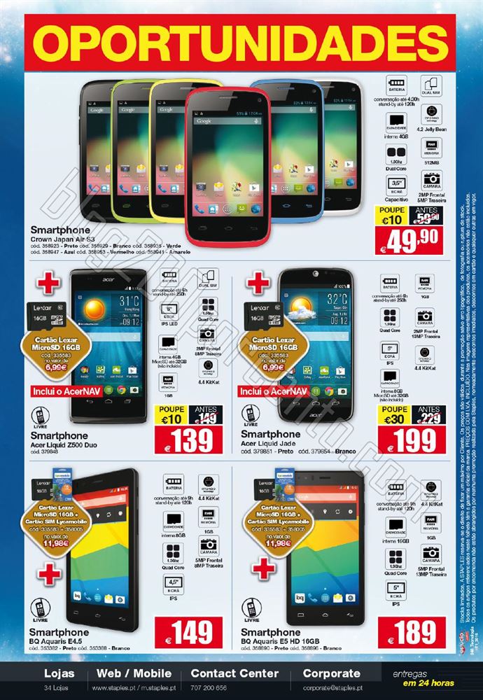 Novo Folheto STAPLES Tecnologia de 6 a 20 janeiro 