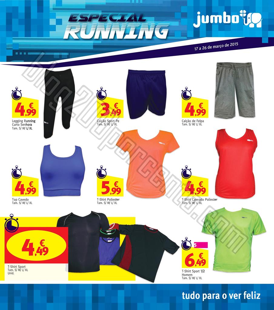 Antevisão Folheto JUMBO Running de 17 a 26 março