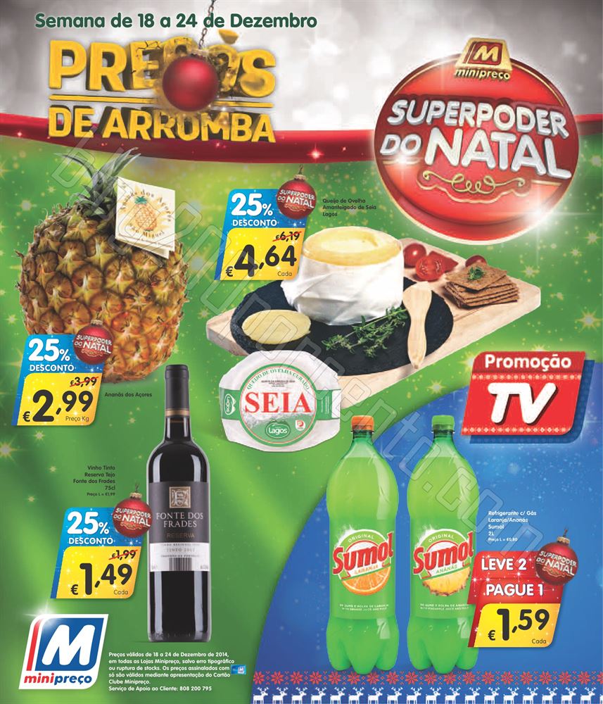 Antevisão Folheto MINIPREÇO Semana Natal de 18 a