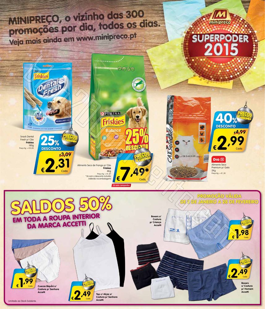 Antevisão Folheto MINIPREÇO de 2 a 7 janeiro o8.