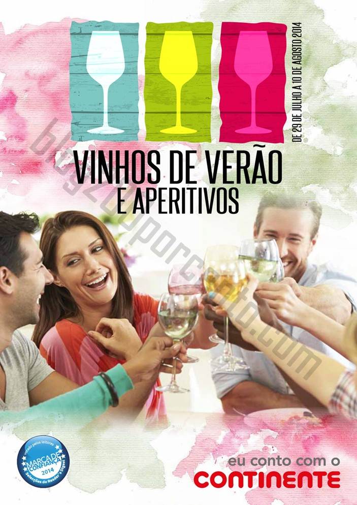 Novo Folheto CONTINENTE de 29 julho a 10 agosto - Vinhos e Aperitivos