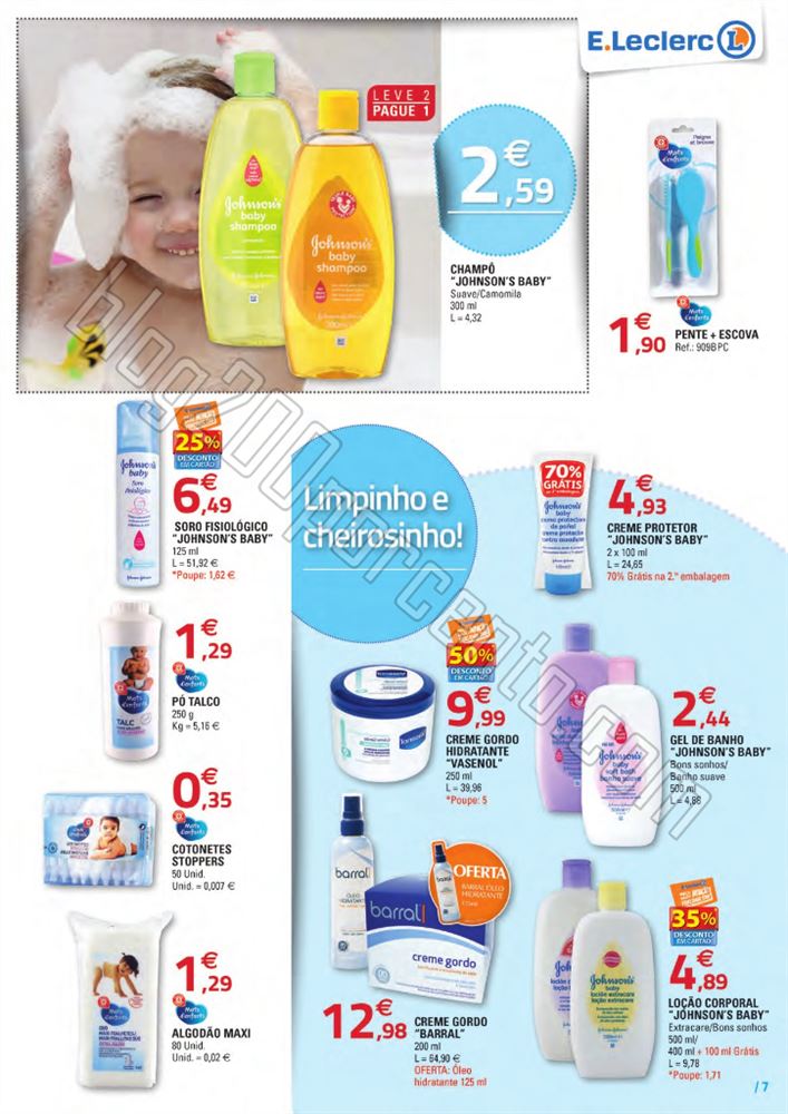 Antyevisão Folheto E-LECLERC Nacional Bebé de 13