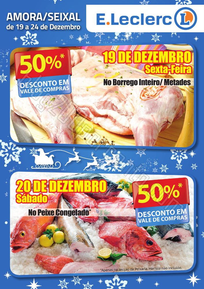 Antevisão Folheto E-LECLERC Amora de 19 a 24 deze
