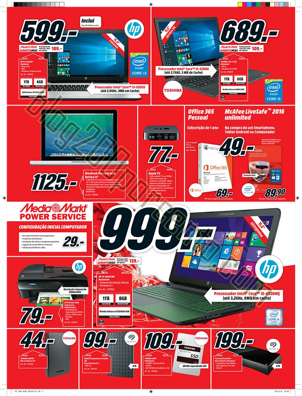 Antevisão Folheto MEDIA MARKT Norte 29 outubro a 