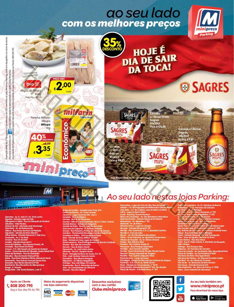 Antevisão Folheto MINIPREÇO Parking de 27 agosto