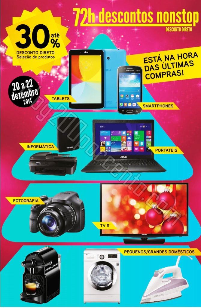 72 horas de desconto RADIO POPULAR de 20 a 22 deze