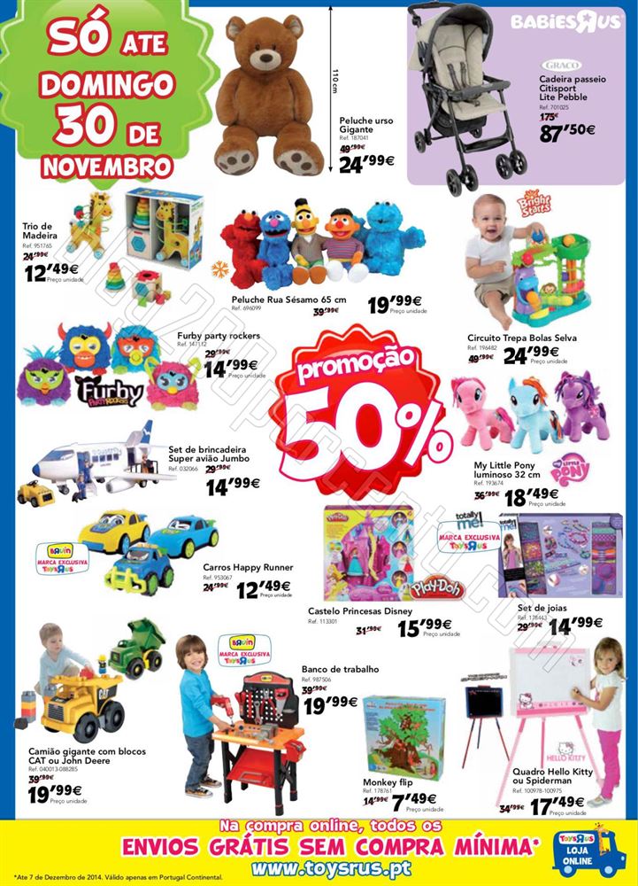 Novo Folheto TOYSRUS Black Friday Brinquedos de 24