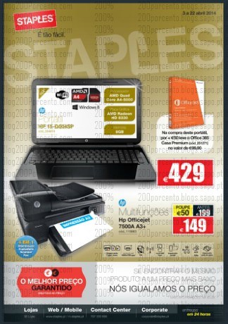 Novo folheto | STAPLES | de 3 a 22 abril - Tecnologia