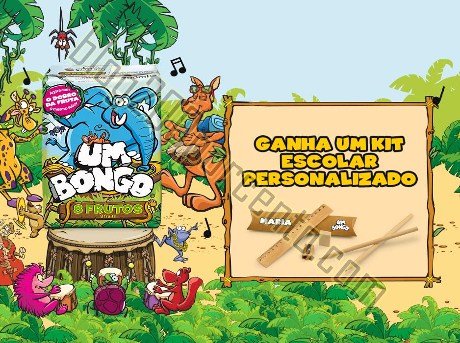 Kit escolar grátis UM BONGO de 1 agosto a 30 sete