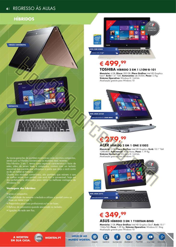 Novo Folheto WORTEN Regresso às aulas de 19 agost