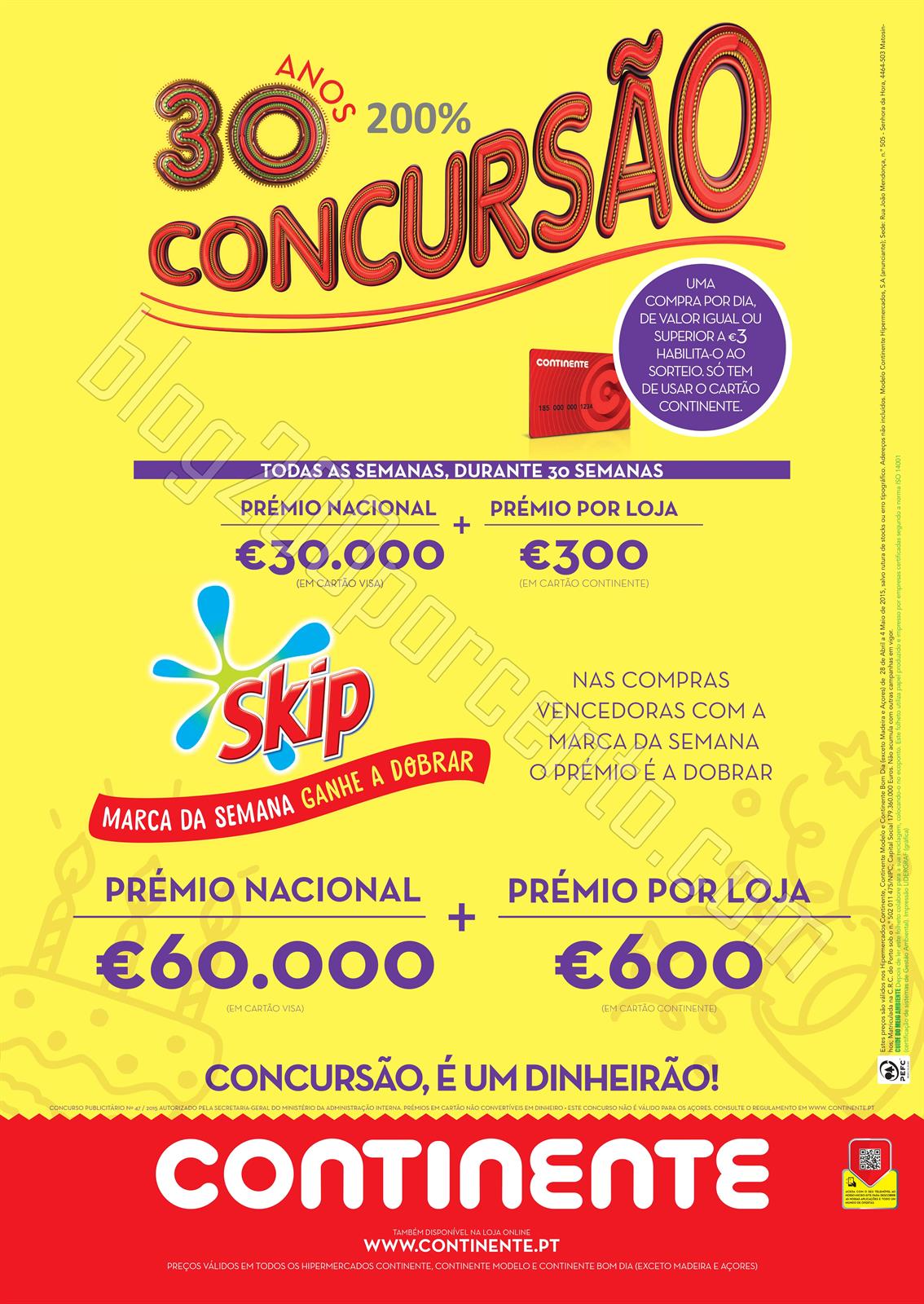 Antevisão Folheto CONTINENTE Promoçãozão de 28