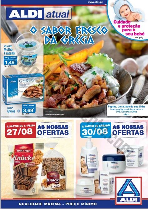 Antevisão folheto ALDI Promoções a partir de 27 agosto