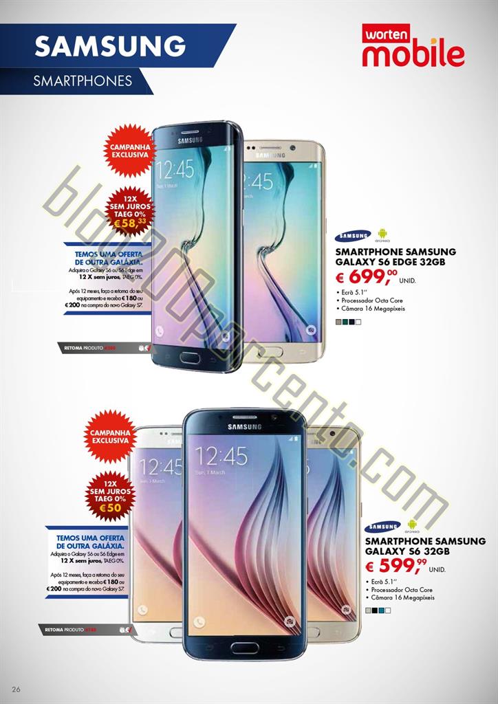 Novo Folheto WORTEN MOBILE Promoções até 2 sete