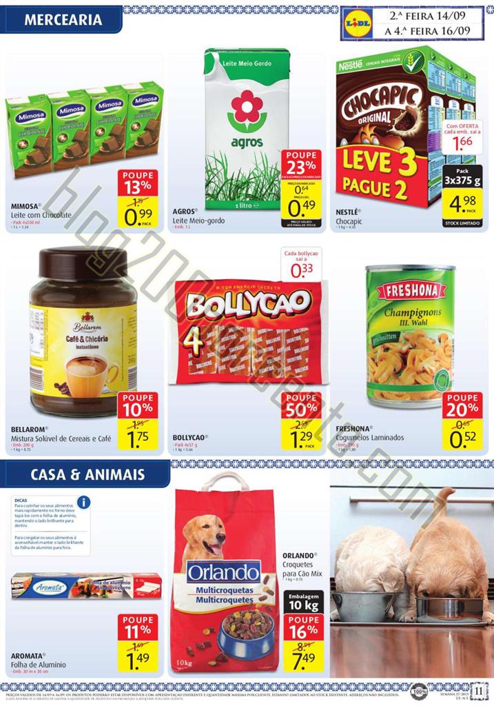 Antevisão Folheto LIDL promoções de 10 a 16 set