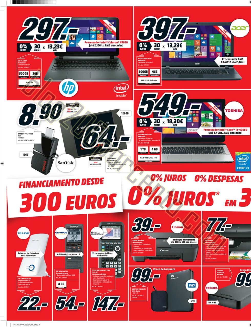 Antevisão Folheto MEDIA MARKT Promoções de 3 a 