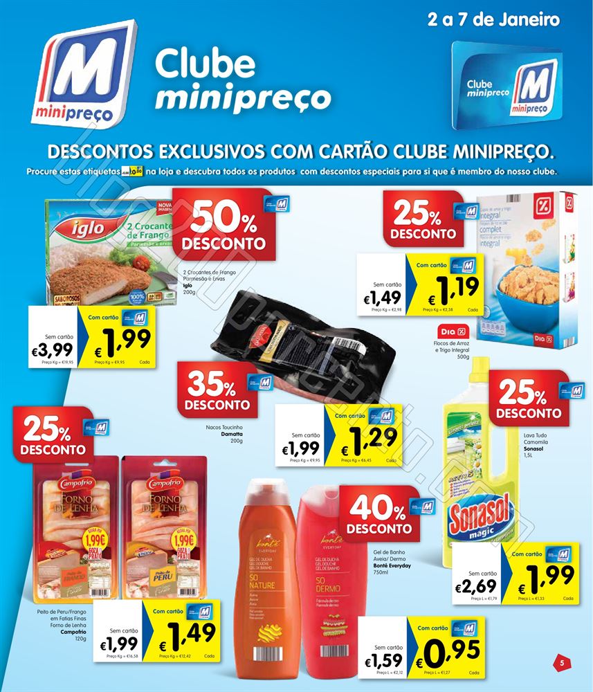Antevisão Folheto MINIPREÇO de 2 a 7 janeiro o5.