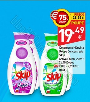 75% de desconto | INTERMARCHÉ | de 29 abril a 12 maio - Skip