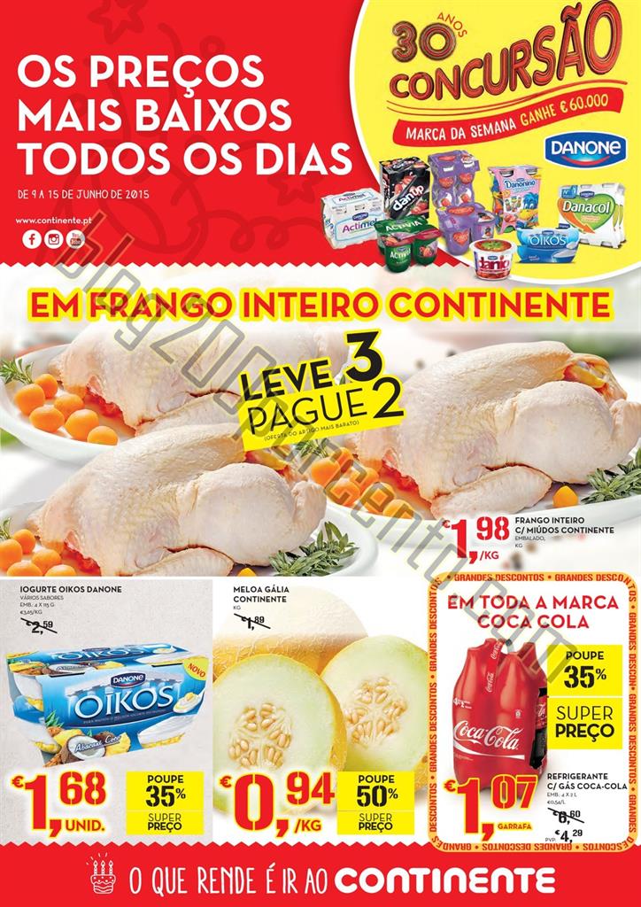 Antevisão Folheto CONTINENTE Promoções de 9 a 1