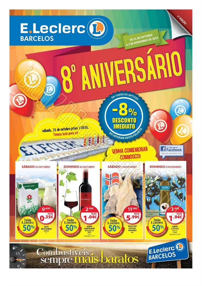 Antevisão Folheto E-LECLERC Barcelos de 21 outubr