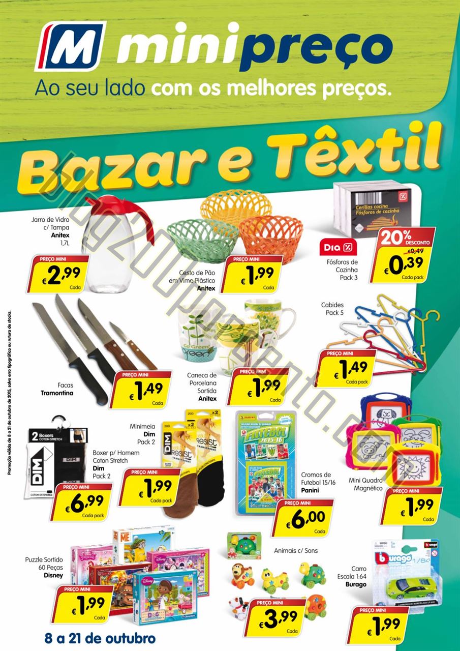 Antevisão Folheto MINIPREÇO Bazar promoções de