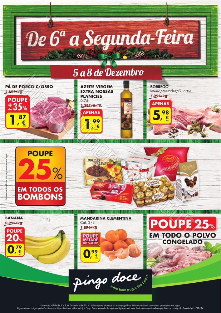 Antevisão Folheto PINGO DOCE Fim de Semana 5 a 8 