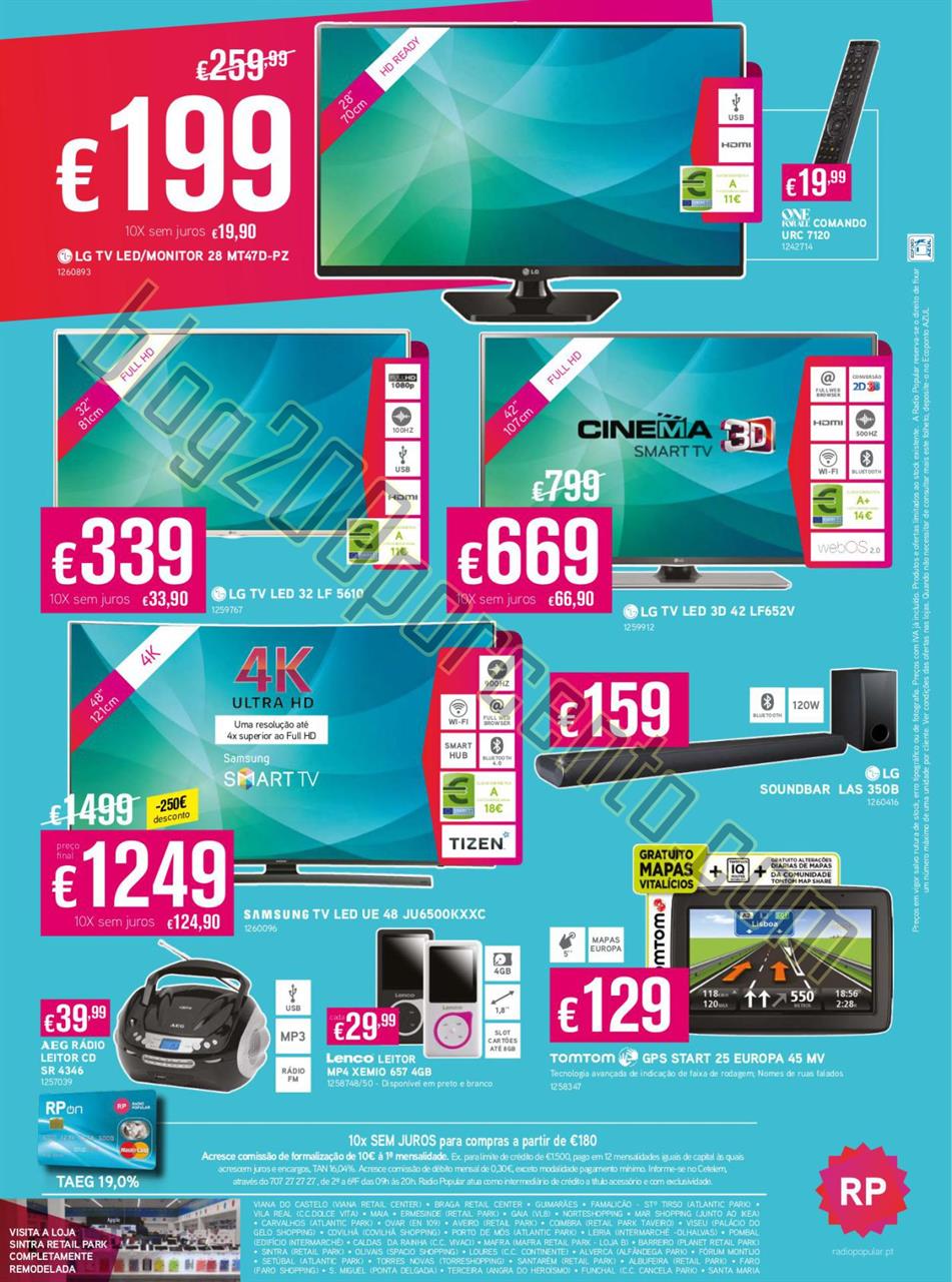 Antevisão Folheto RADIO POPULAR Promoções de 29