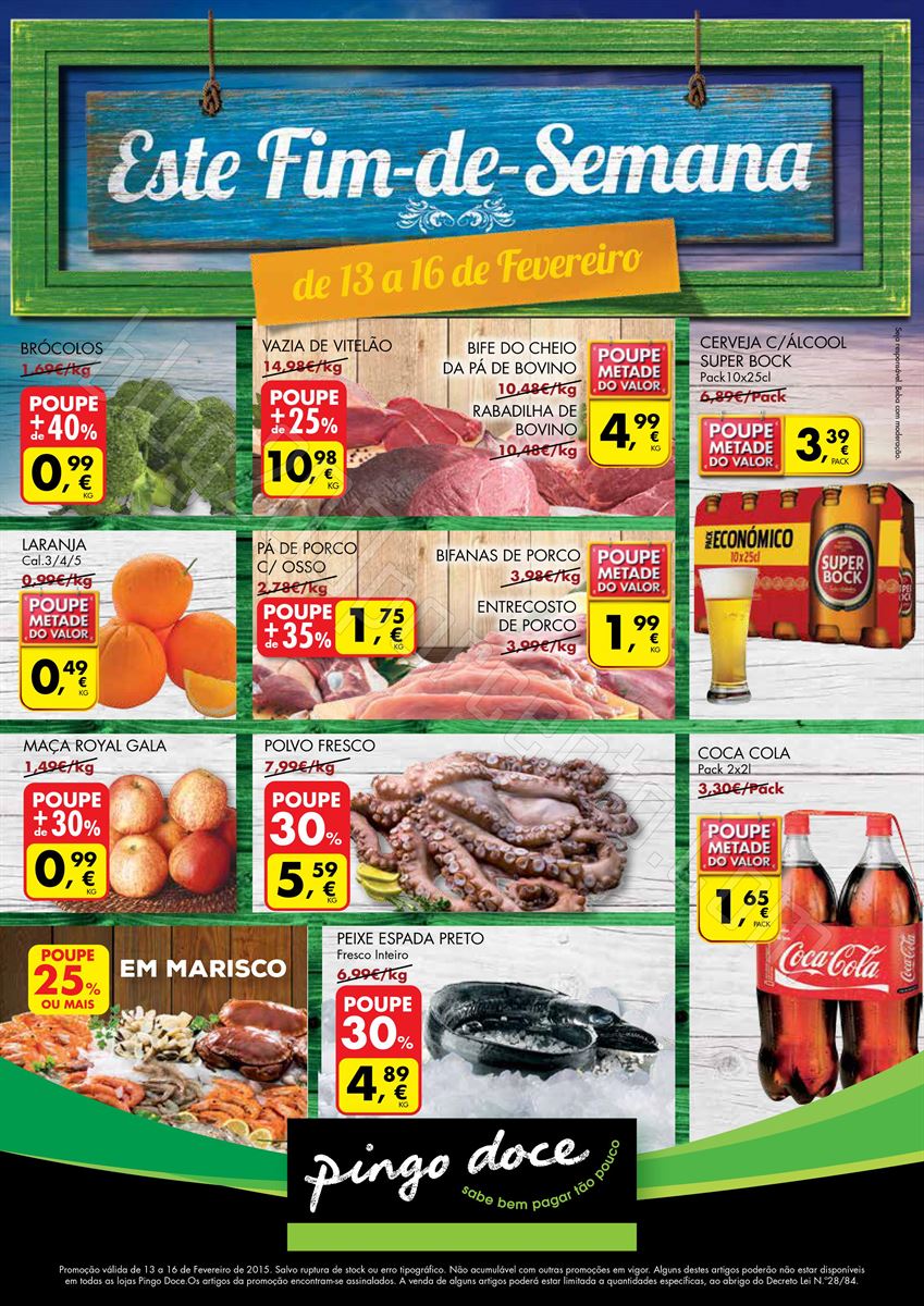 Antevisão Folheto PINGO DOCE Fim de Semana de 13 