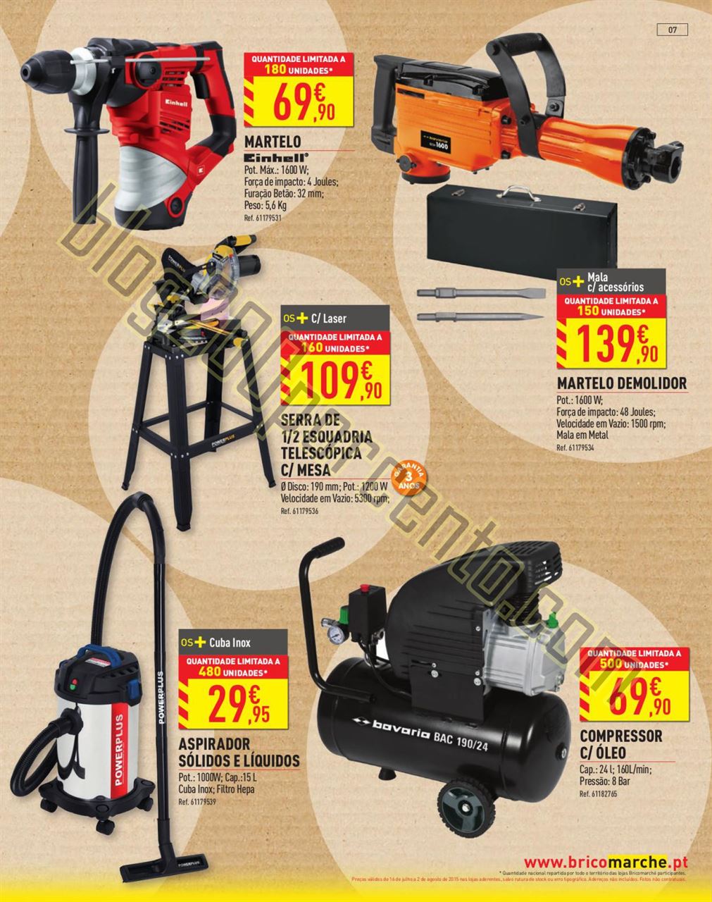 Novo Folheto BRICOMARCHÉ Promoções de 16 julho 