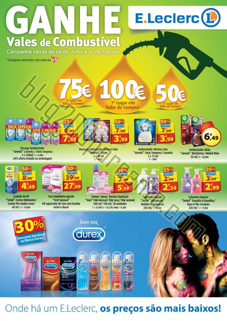 Antevisão Folheto E-LECLERC Reckitt de 28 julho a
