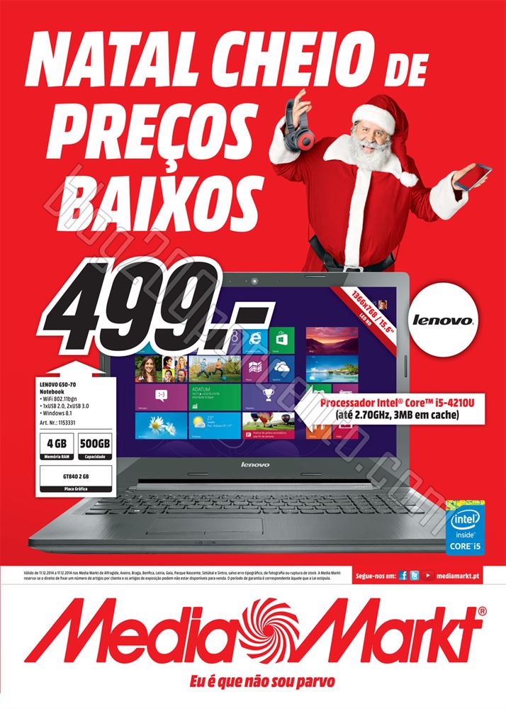 Antevisão Folheto MEDIA MARKT de 11 a 17 dezembro