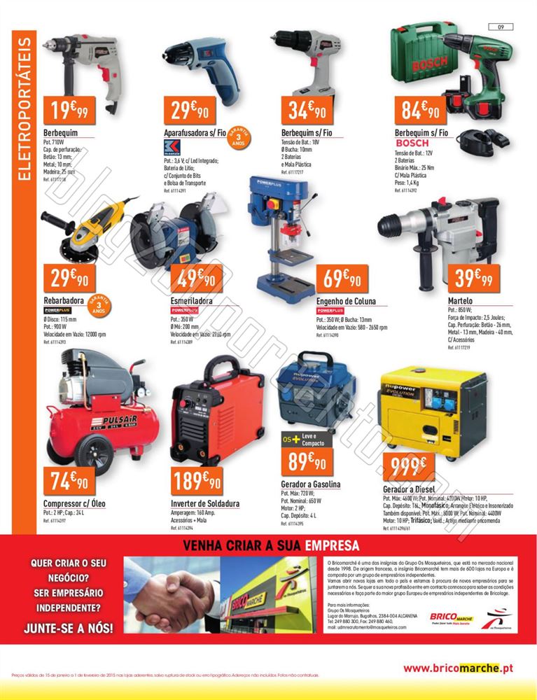 Antevisão Folheto BRICOMARCHÉ de 15 janeiro a 1 
