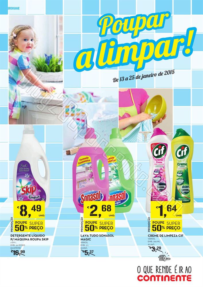Antevisão Folheto CONTINENTE Limpeza de 13 a 25 j