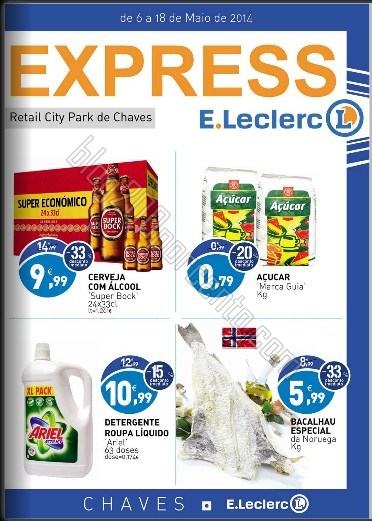 Antevisão folheto | E-LECLERC | Chaves de 6 a 18 maio