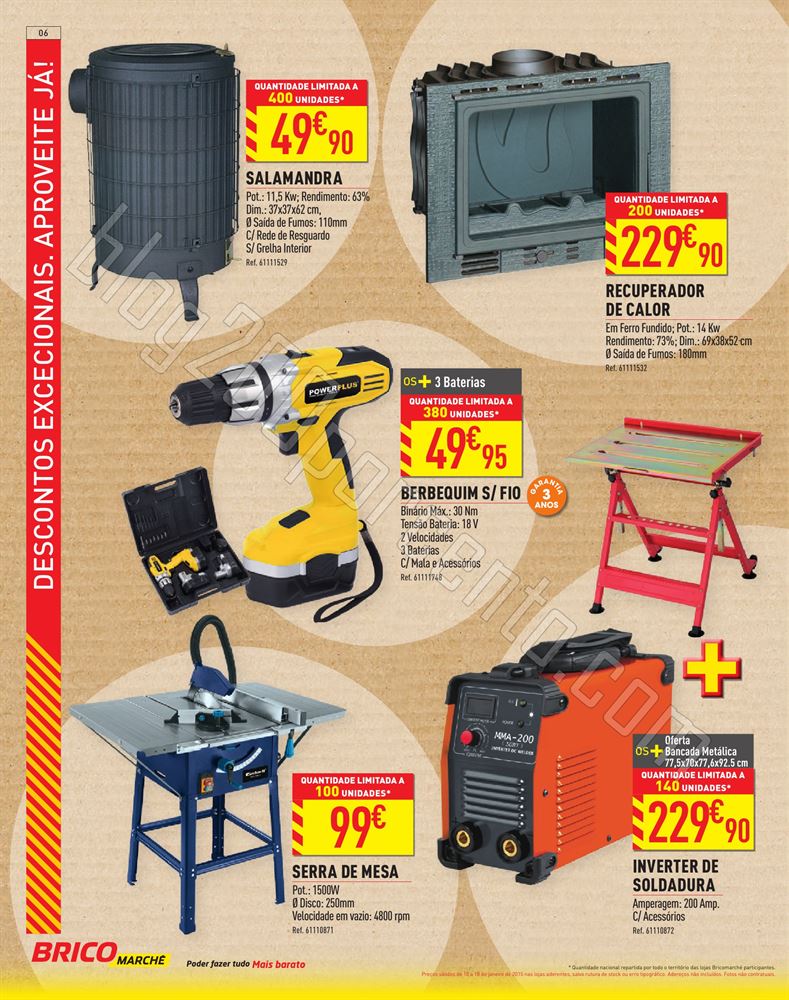 Novo Folheto BRICOMARCHÉ de 10 a 18 janeiro p6.jp