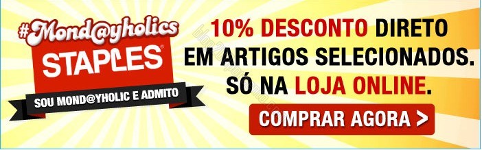 10% de desconto | STAPLES | dia 28 abril - apenas online