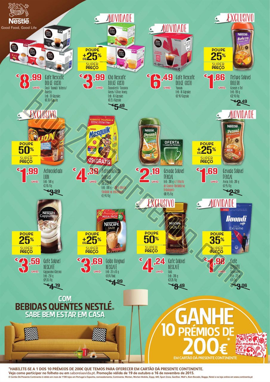 Antevisão Folheto CONTINENTE - MODELO Bebidas que