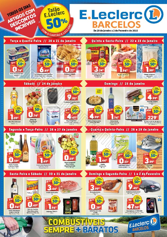 Antevisão Folheto E-LECLERC Barcelos de 20 janeir