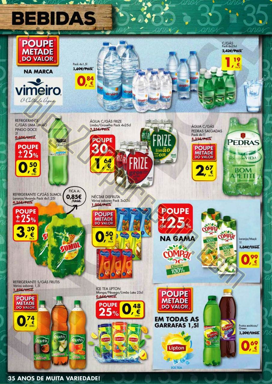 Antevisão Folheto PINGO DOCE 35 Anos promoções 