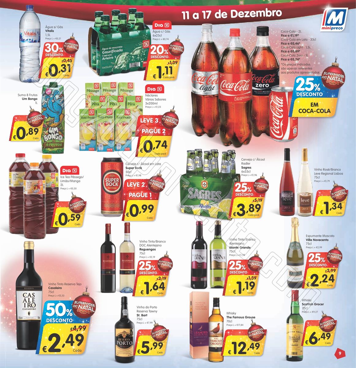 Antevisão Folheto MINIPREÇO de 11 a 17 dezembro 