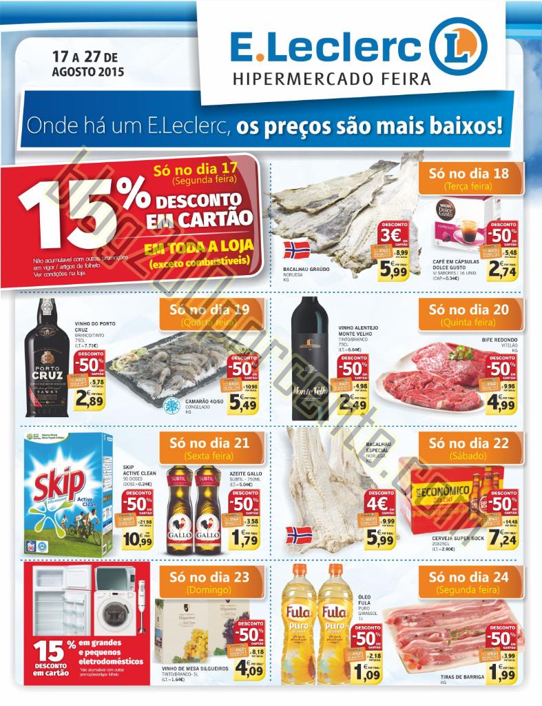 Novo Folheto E-LECLERC Feira promoções até 27 a