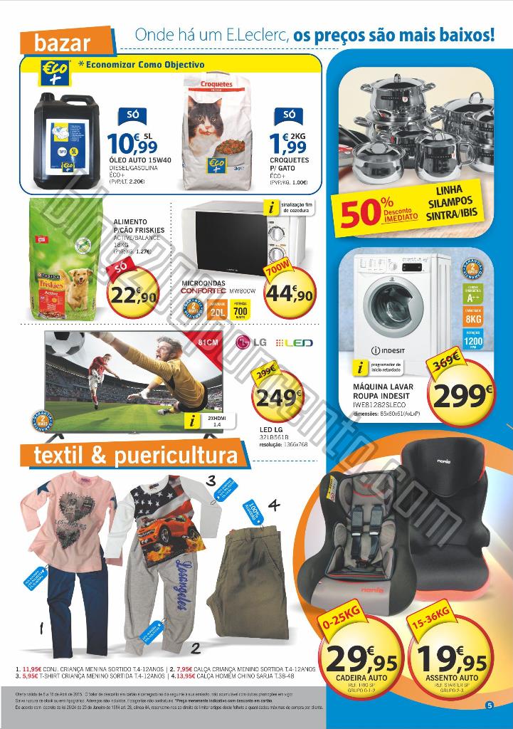Antevisão Folheto E-LECLERC Feira de 6 a 16 abril