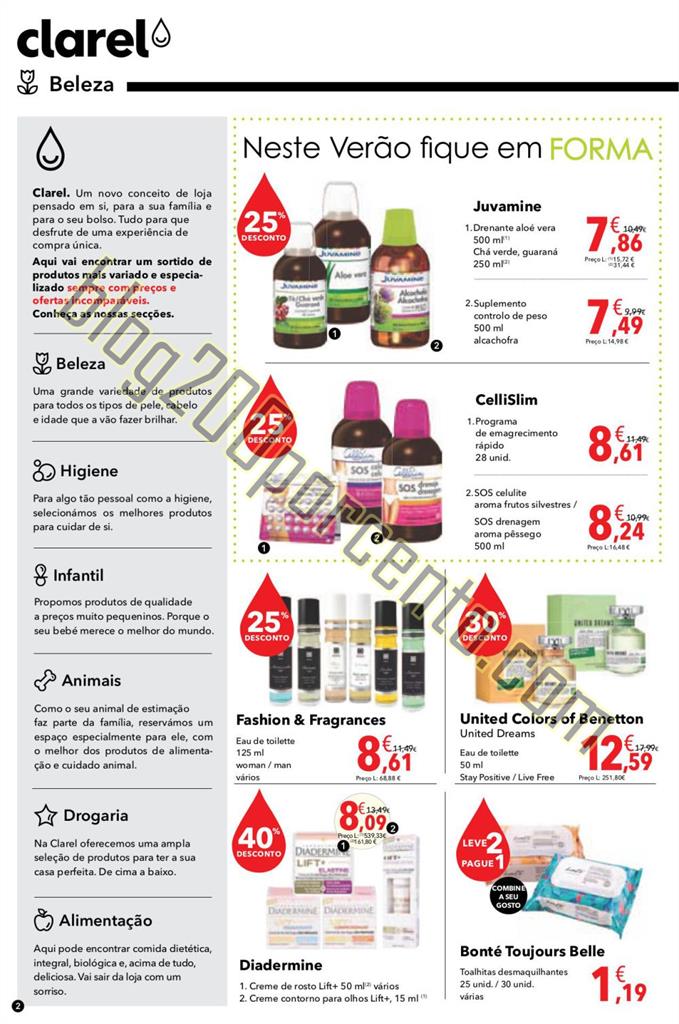 Antevisão Folheto CLAREL Promoções de 25 junho 