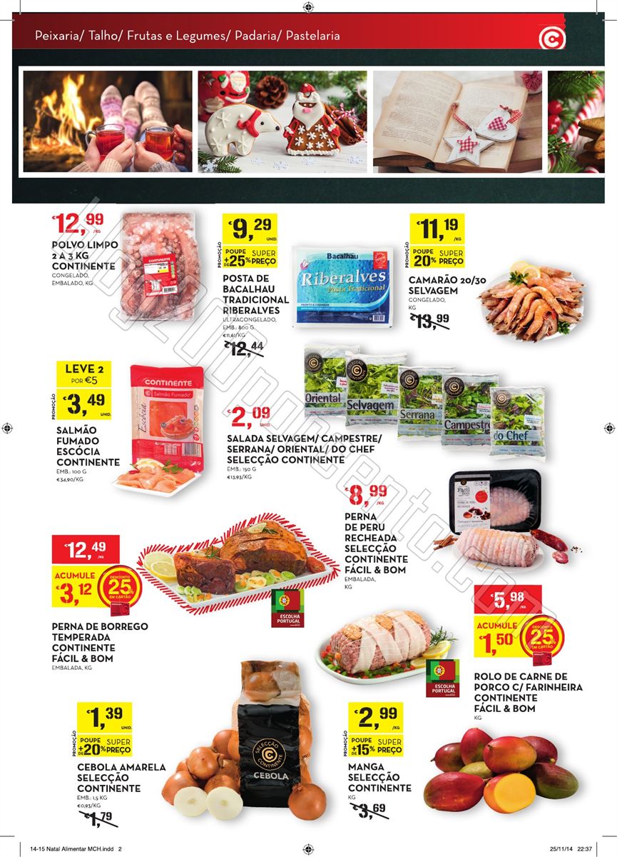 Novo Folheto CONTINENTE Viva o Natal de 9 a 24 dez