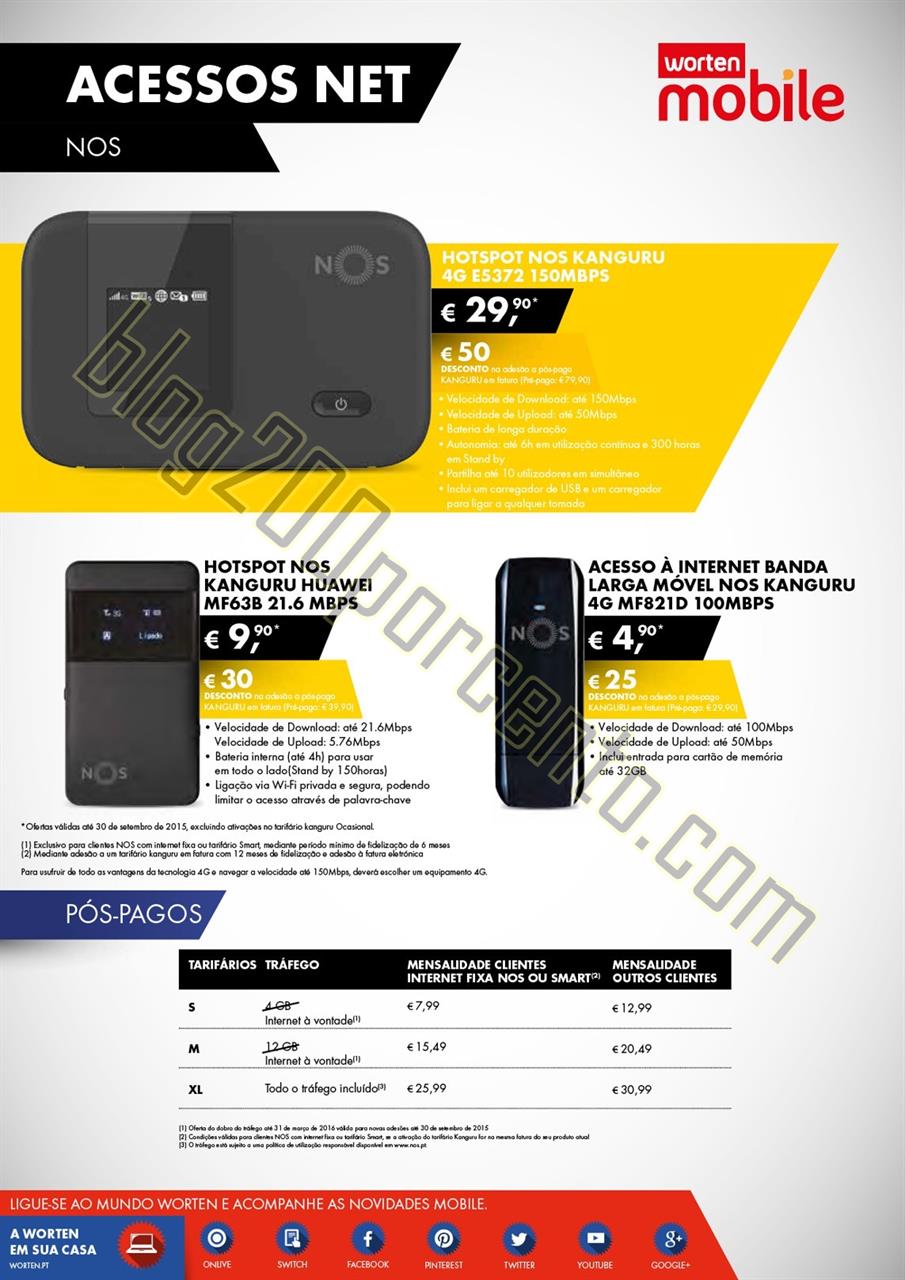 Antevisão Folheto WORTEN MOBILE de 3 setembro a 1