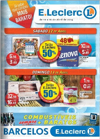 Antevisão Folheto | E-LECLERC | Barcelos de 10 a 16 abril