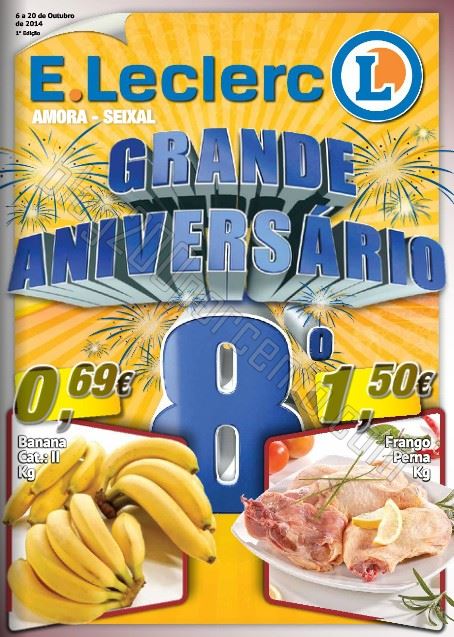 Novo folheto E-LECLERC Amora - Seixal de 6 a 20 outubro