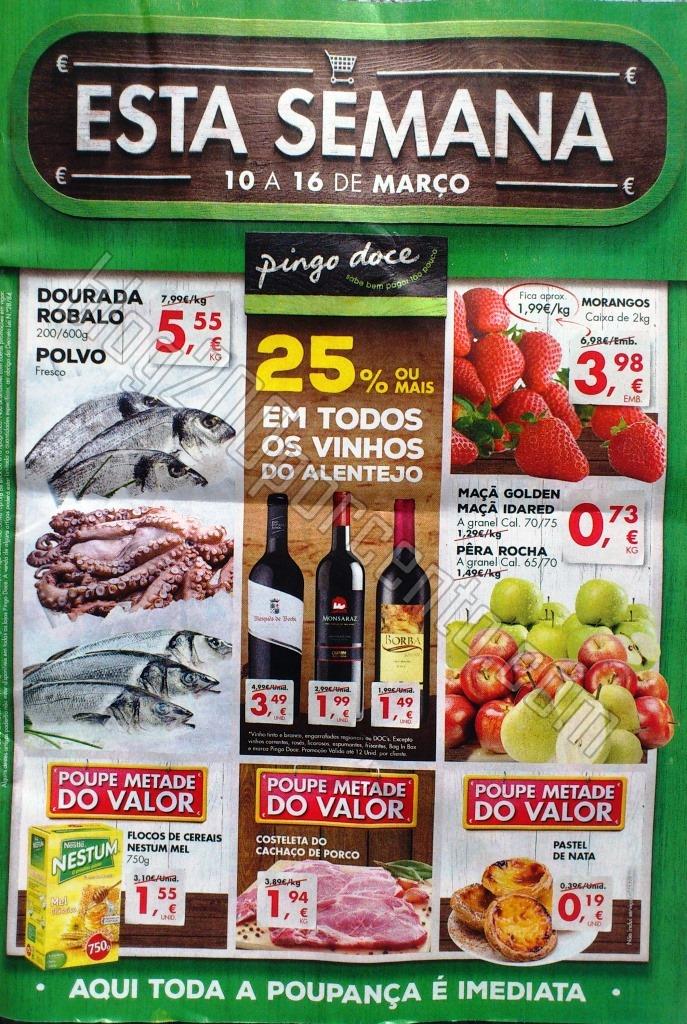 Antevisão Folheto PINGO DOCE promoções de 10 a 