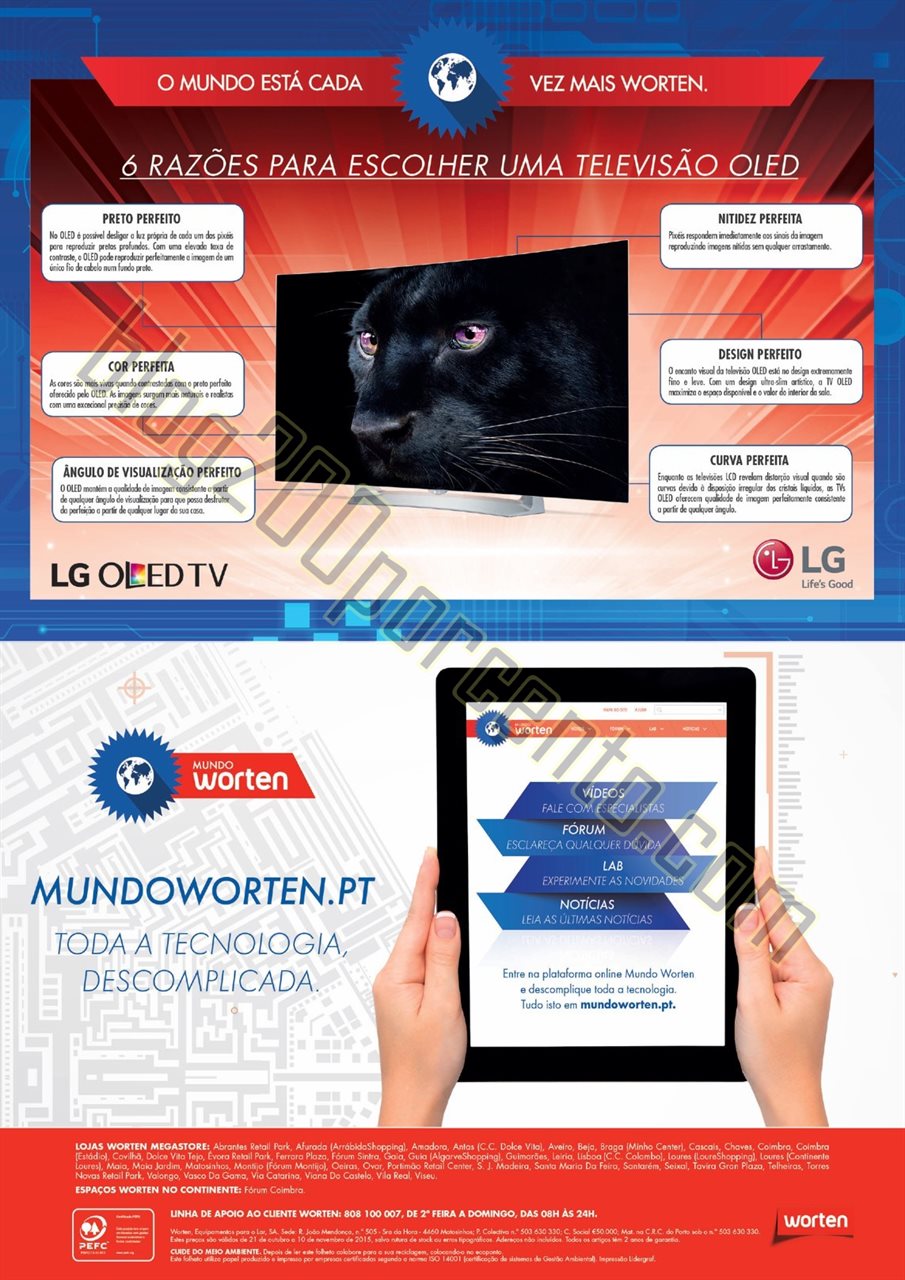 Novo Folheto WORTEN Promoções de 21 outubro a 10